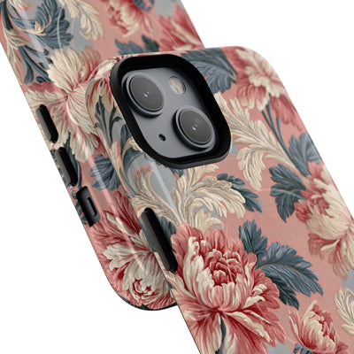Blush Peony Jacquard · Tough 2.0 Magnetic Phone Case for iPhone · Pink