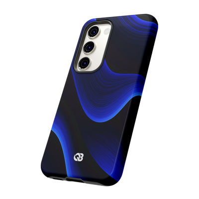 Blue Tough Phone Case for Samsung - Electric Cobalt Flow