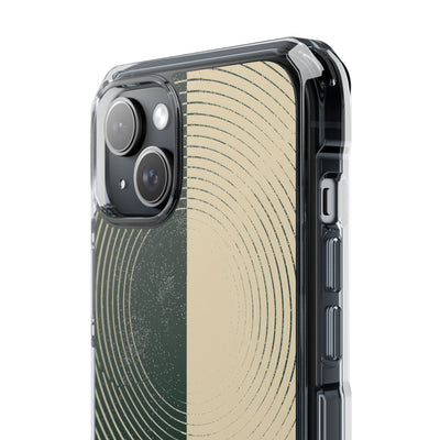 Green Impact MagSafe Phone Case for iPhone - Evergreen Split Grain
