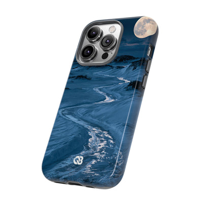 Arctic Moon Drift · Tough Phone Case for iPhone · Blue