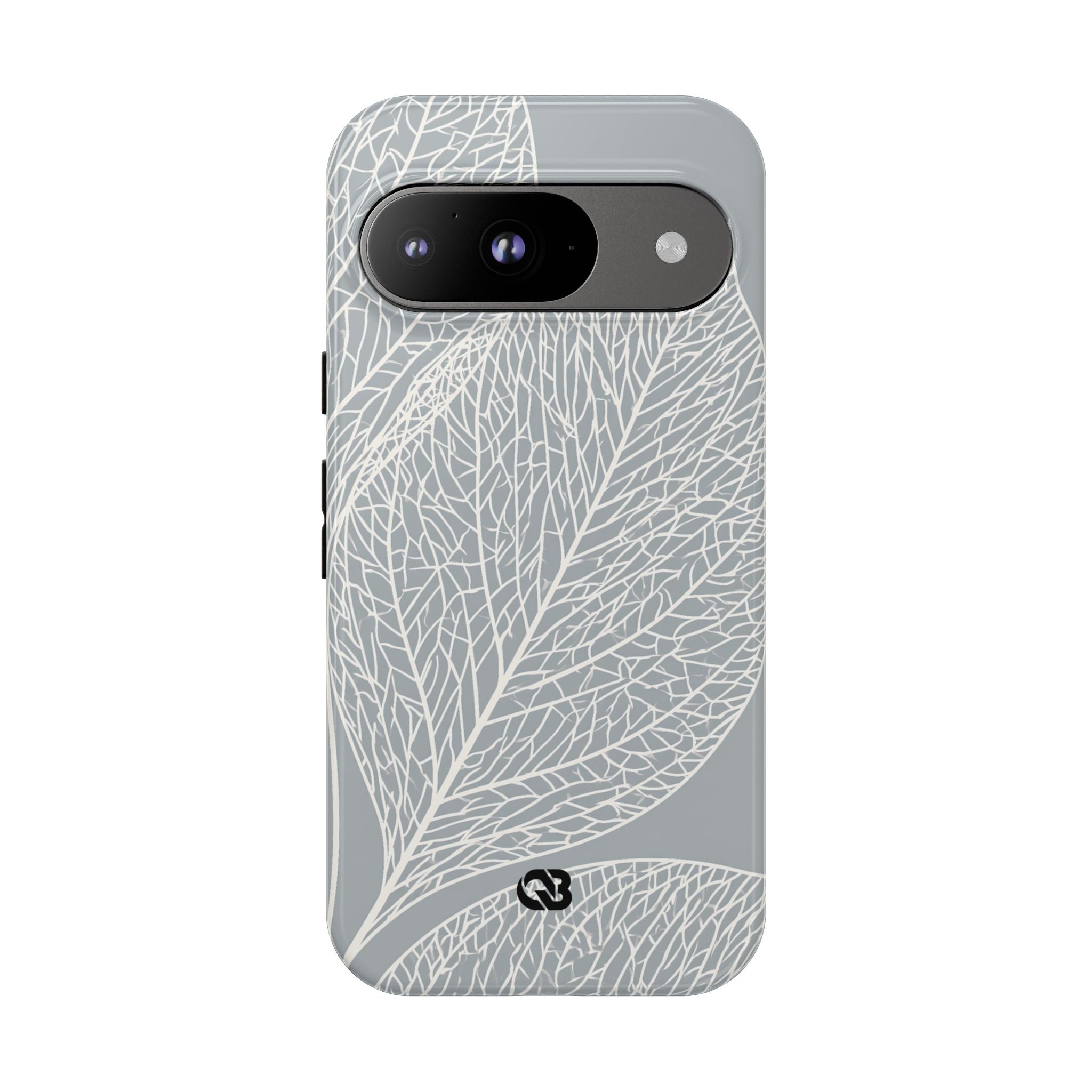 Grey Tough Phone Case for Google Pixel - Frosted Ash Veins