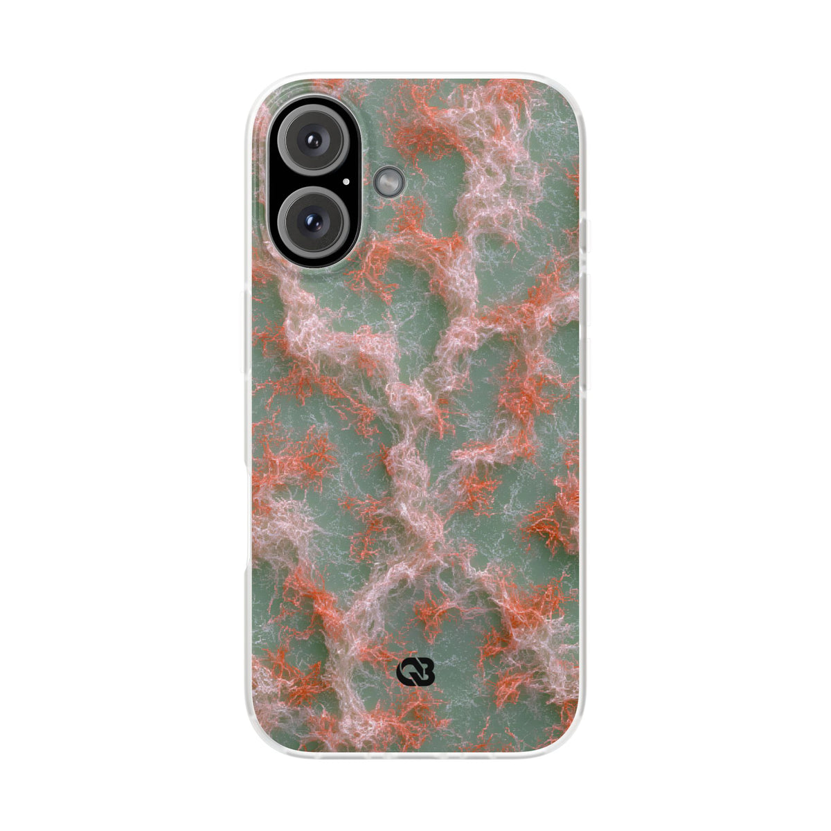 Coral Pixel Matrix · Lite Phone Case for iPhone ·  Green