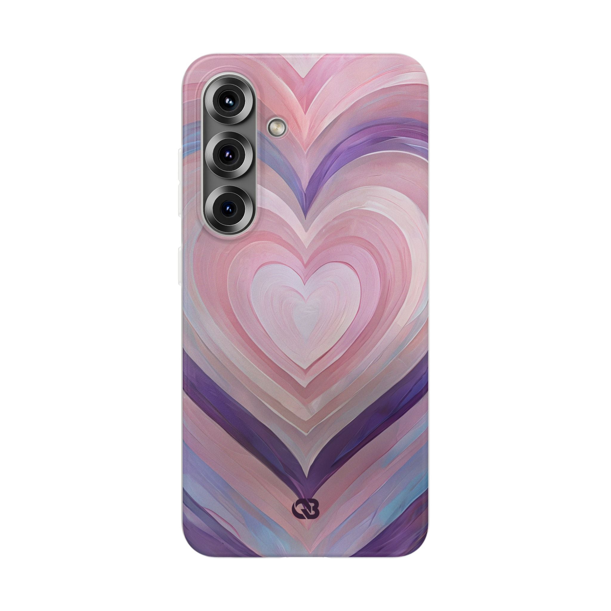 Lavender Pulse Hearts · Soft Phone Case for Samsung