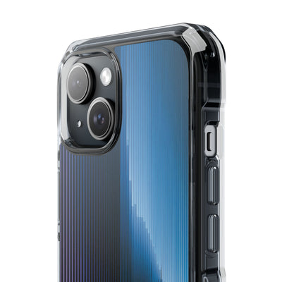 Blue Impact MagSafe Phone Case for iPhone - Indigo Distortion Wave