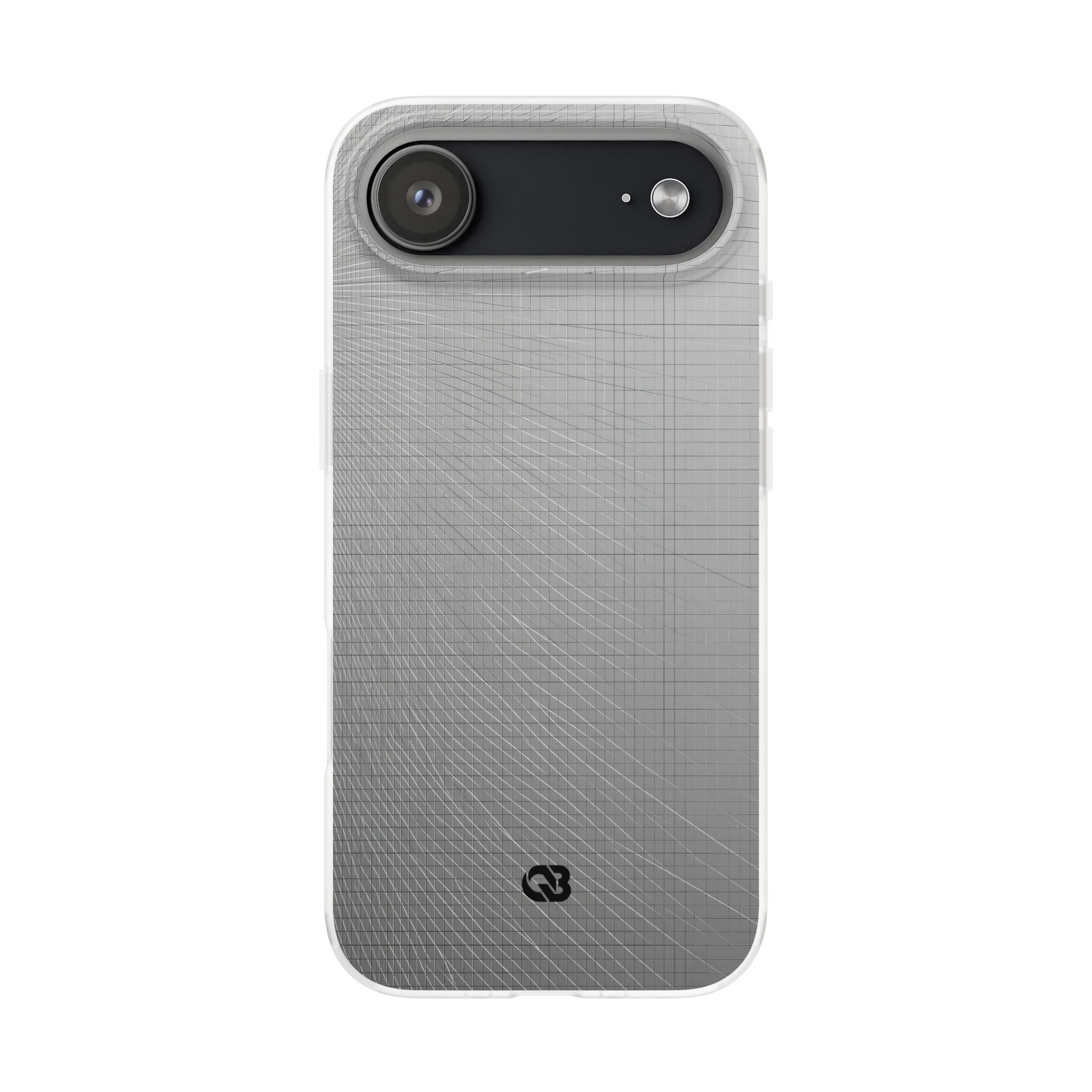 Grey Lite Phone Case for iPhone - Chrome Mesh Warp
