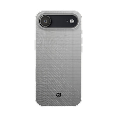 Grey Lite Phone Case for iPhone - Chrome Mesh Warp
