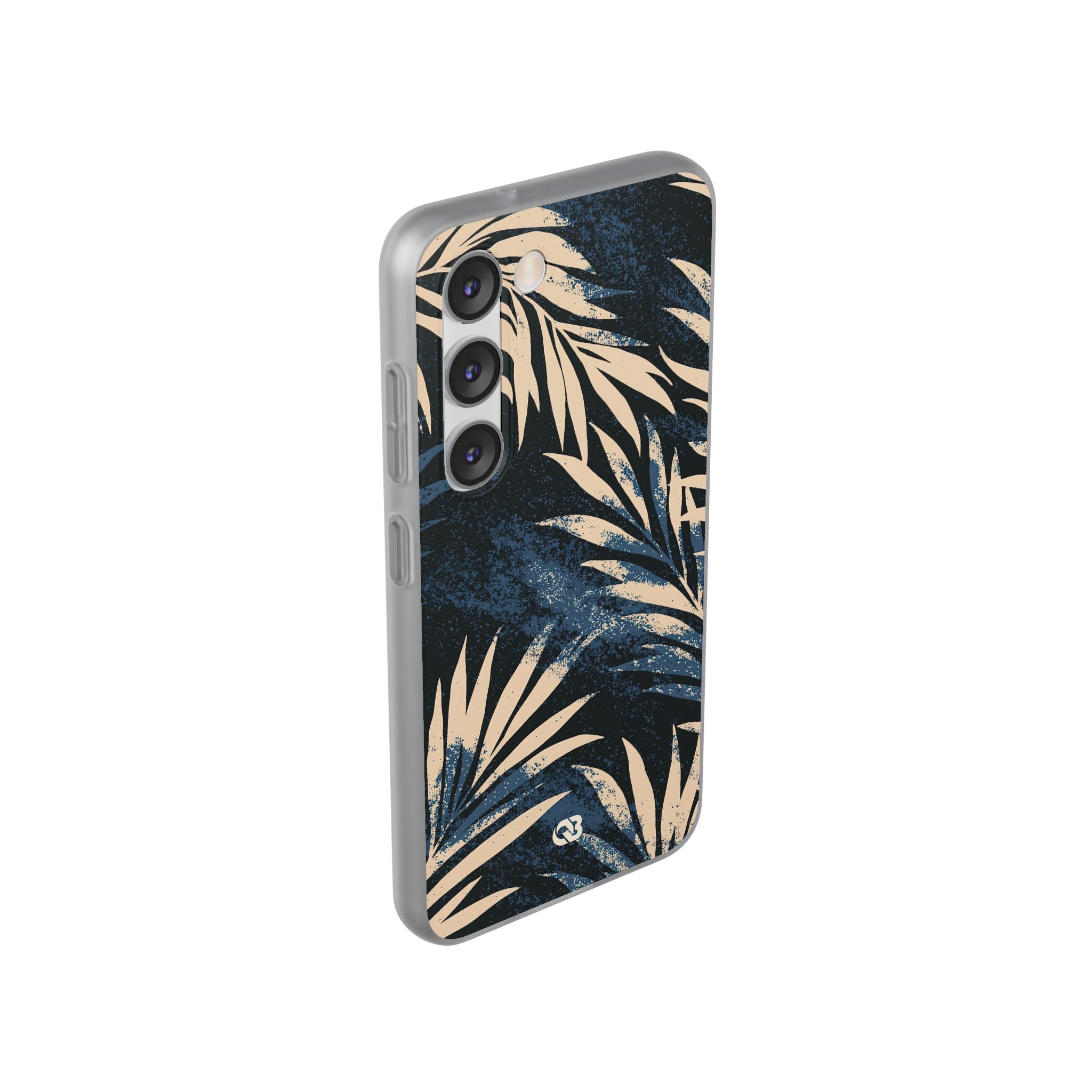 Blue Lite Phone Case for Samsung - Midnight Indigo Palm