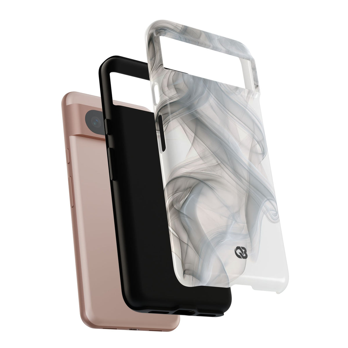 Vapor Noir · Tough Phone Case for Pixel ·  White