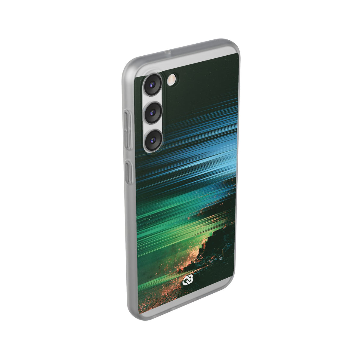 Digital Shoreline Drift · Lite Phone Case for Samsung · Teal