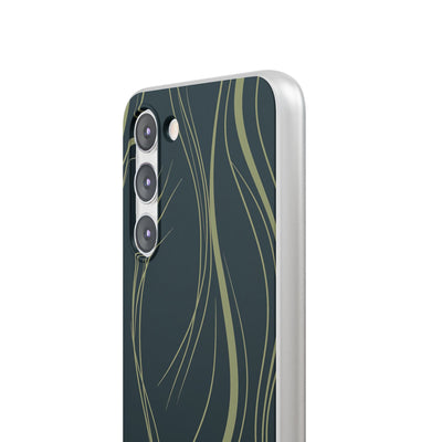 Green Lite Phone Case for Samsung - Obsidian Sage Flow