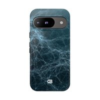 Teal Tough Phone Case for Google Pixel - Arctic Neural Mesh