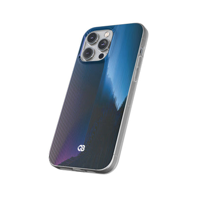 Blue Lite Phone Case for iPhone - Indigo Distortion Wave