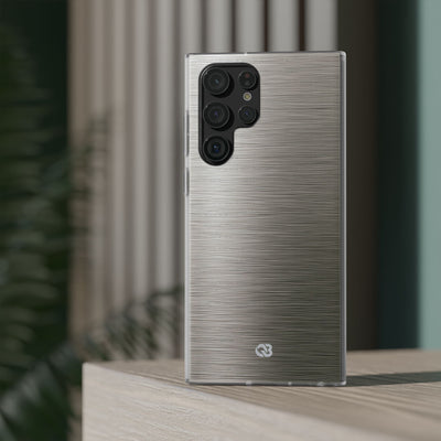Grey Lite Phone Case for Samsung - Brushed Industrial Steel