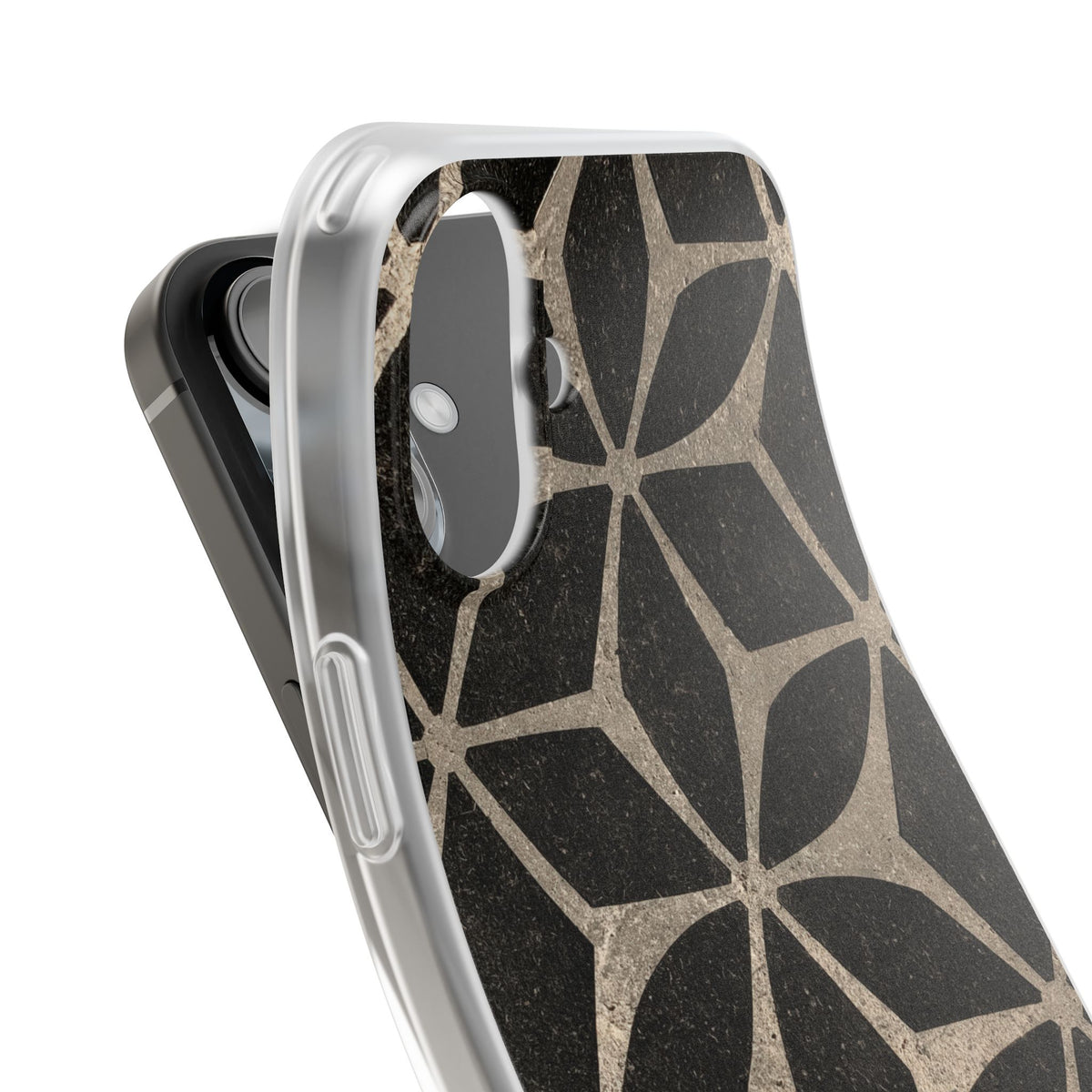 Concrete Mosaic Star · Lite Phone Case for iPhone ·  Black