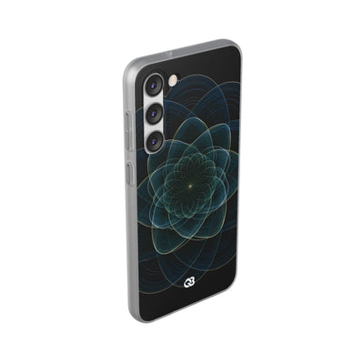 Blue Lite Phone Case for Samsung - Celestial Wireframe Bloom