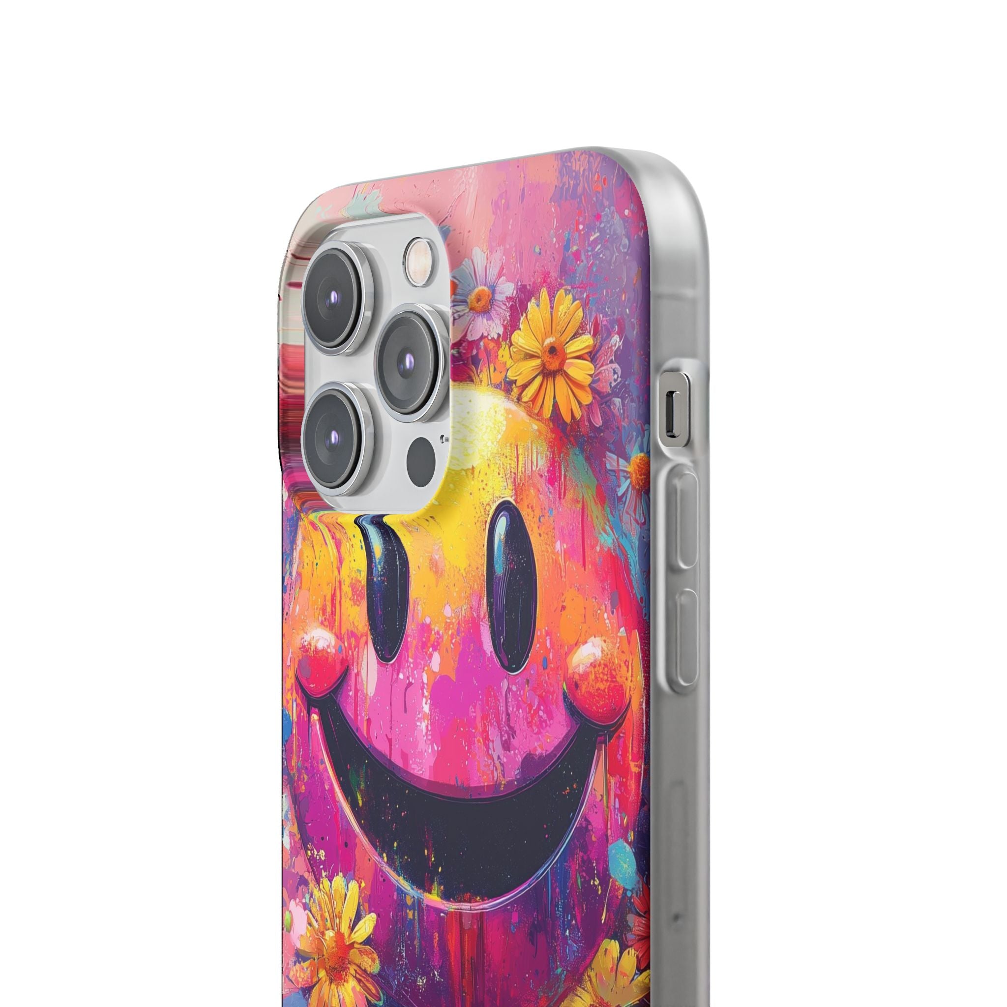 Smiley Bloom iPhone 14 Pro Max Case - Soft