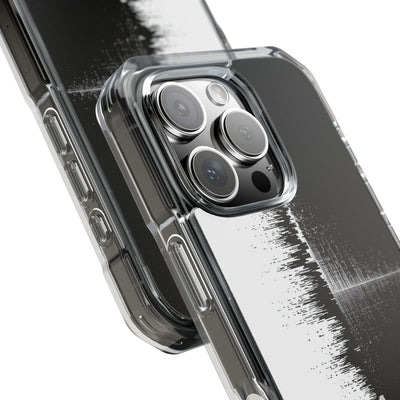 Black Impact MagSafe Phone Case for iPhone - Static Signal Split