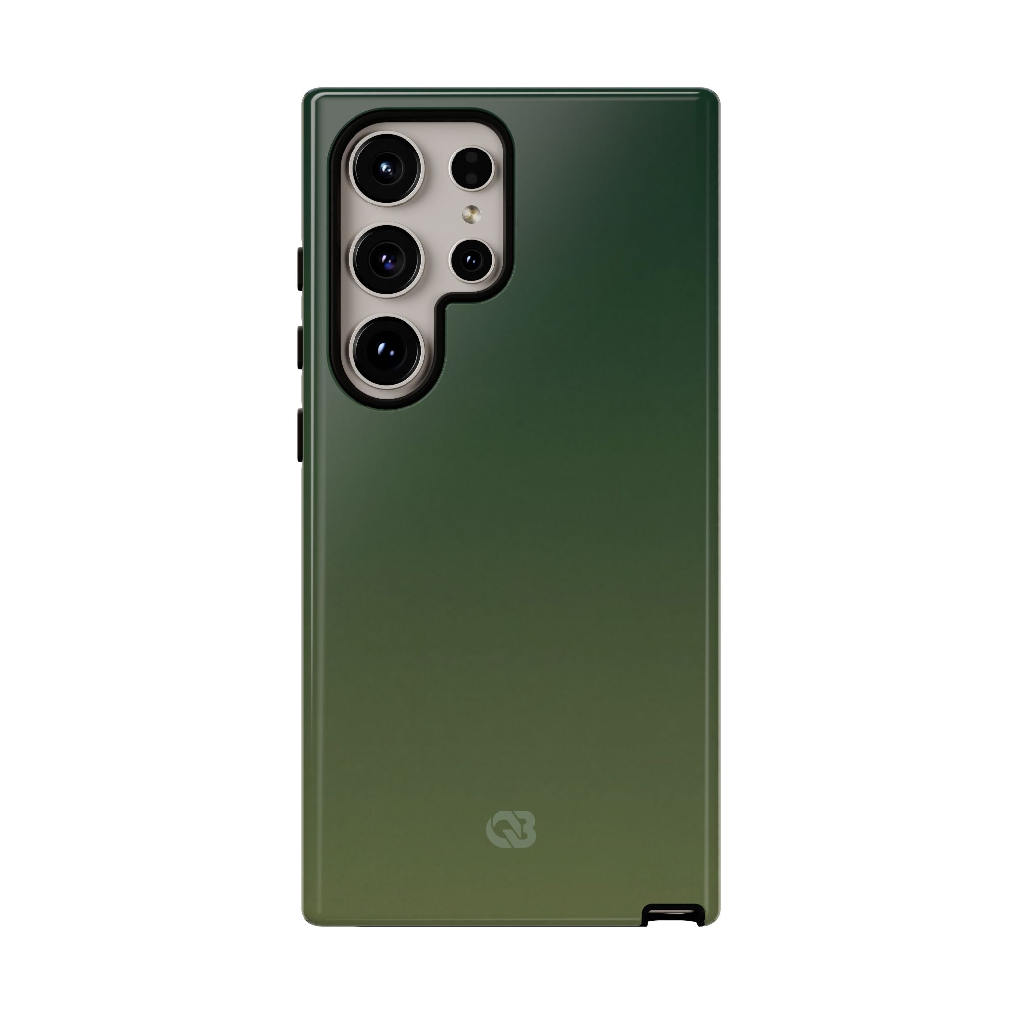 Green Tough Phone Case for Samsung - Shadow Moss Grain