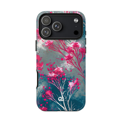 Cyber Blossom · Tough Phone Case for iPhone · Teal