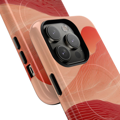 Crimson Dune Horizon · Tough 2.0 Magnetic Phone Case for iPhone · Red