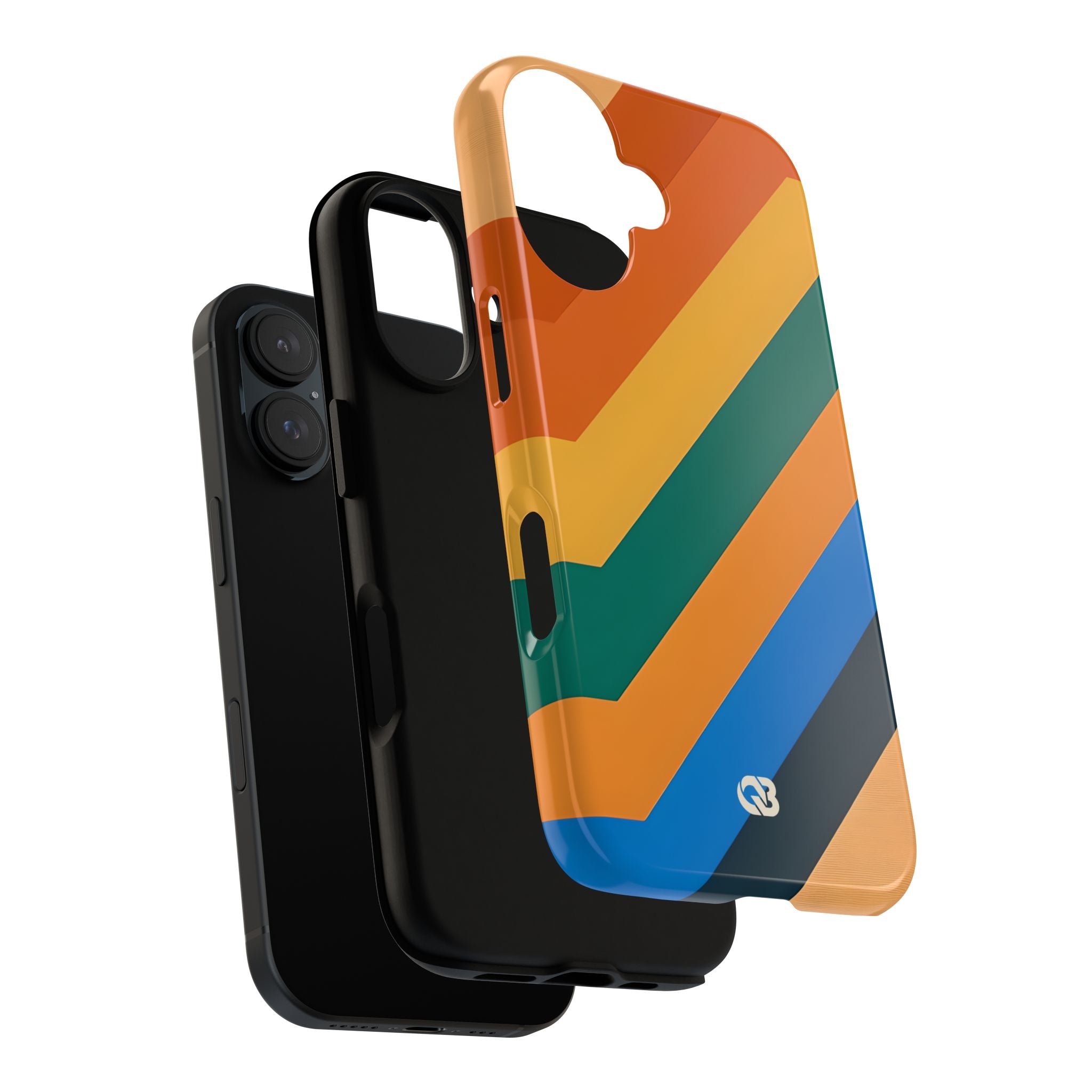 Retro Ridge Lines · Tough Hoesje voor iPhone