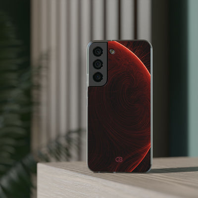 Red Lite Phone Case for Samsung - Crimson Flare Flux