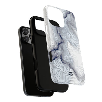 Nordic Ridge Contour · Tough Phone Case for iPhone · White