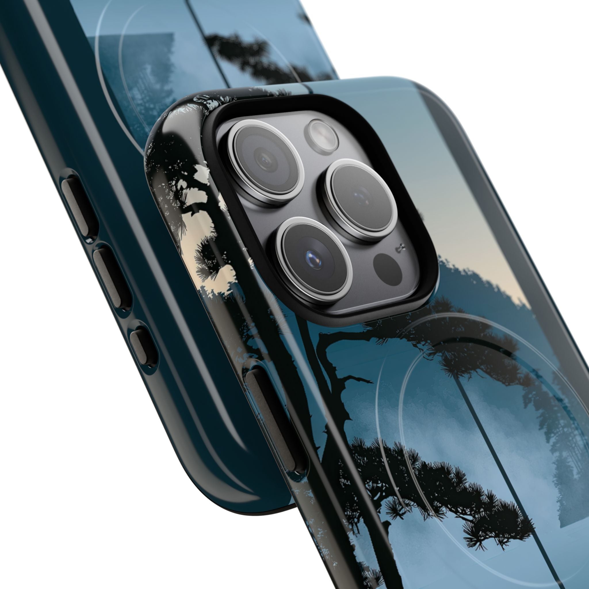 Blue Tough 2.0 Magsafe Phone Case for iPhone - Kyoto Mist Pine