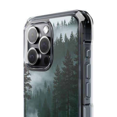 Green Impact MagSafe Phone Case for iPhone - Misty Evergreen Mirror