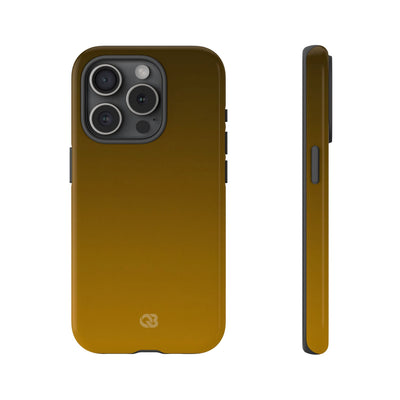 Gold Tough Phone Case for iPhone - Scorched Gold Haze