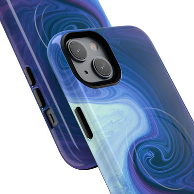 Azure Fluid Swirl · Tough 2.0 Magnetic Phone Case for iPhone · Blue