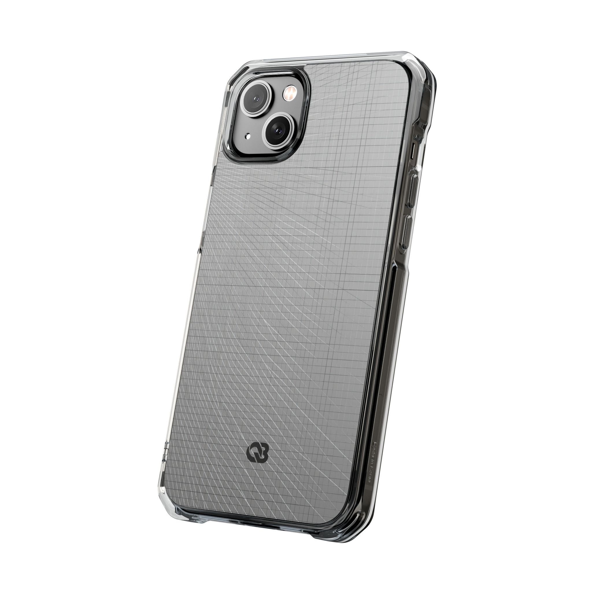 Grey Impact MagSafe Phone Case for iPhone - Chrome Mesh Warp
