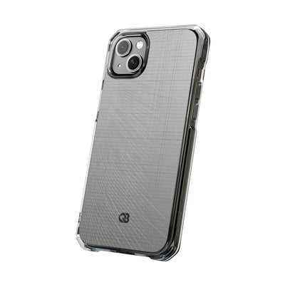 Grey Impact MagSafe Phone Case for iPhone - Chrome Mesh Warp