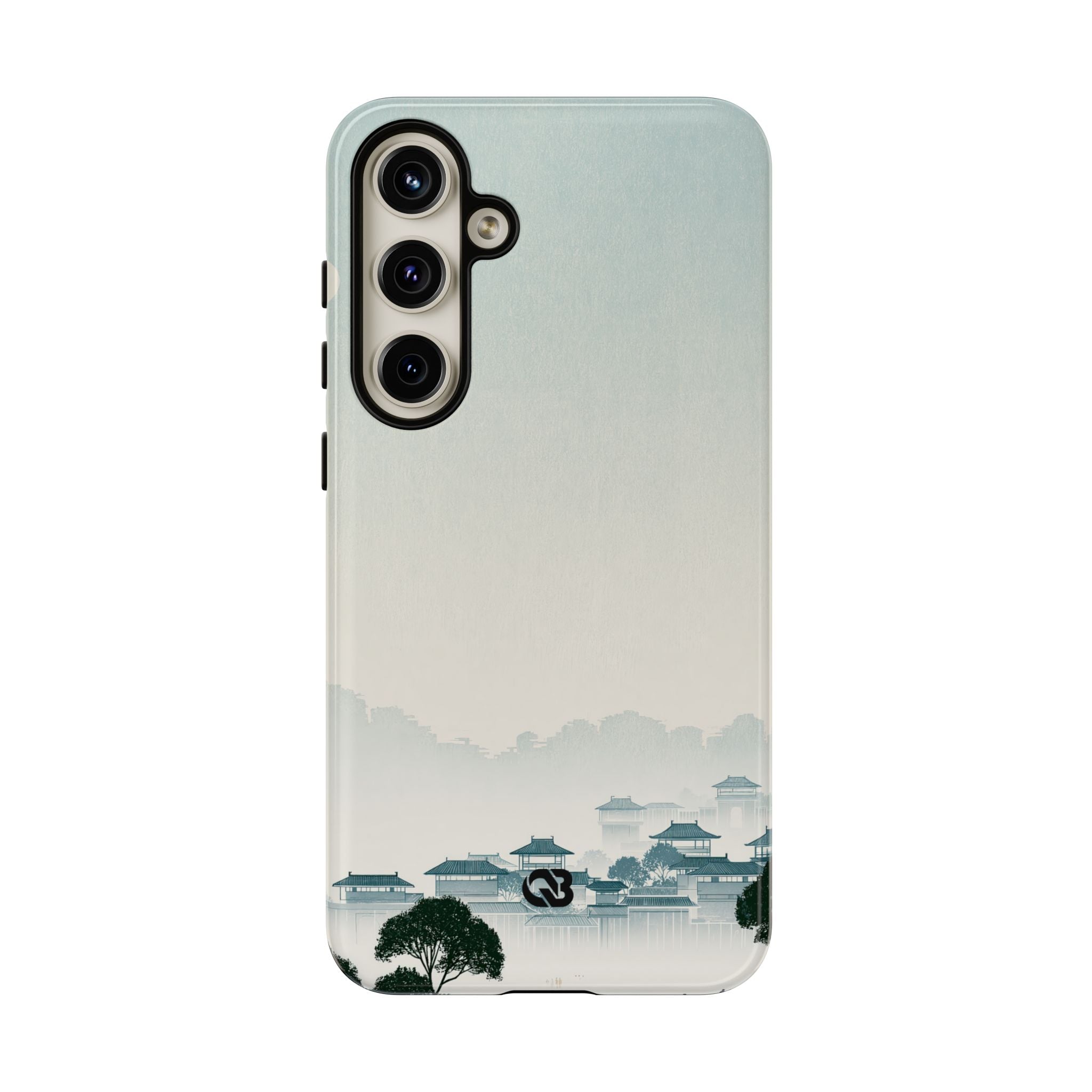 Blue Tough Phone Case for Samsung - Mist Valley Pagoda