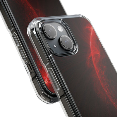 Red Impact MagSafe Phone Case for iPhone - Solar Crimson Flare
