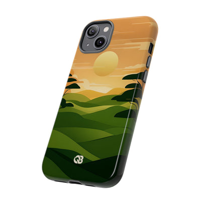 Verdant Horizon Sun · Tough Phone Case for iPhone