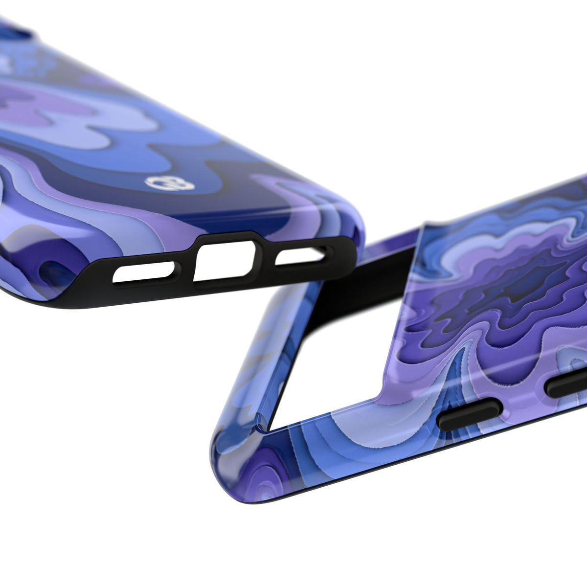 Periwinkle Strata Bloom · Tough Phone Case for Pixel ·  Purple