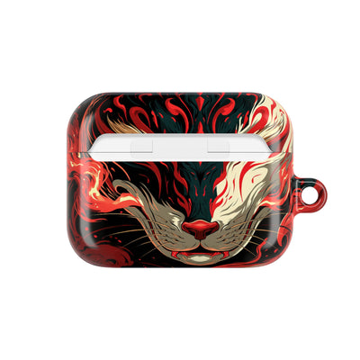 Crimson Kitsune Spirit · Hard Case for AirPods & AirPods Pro · Red