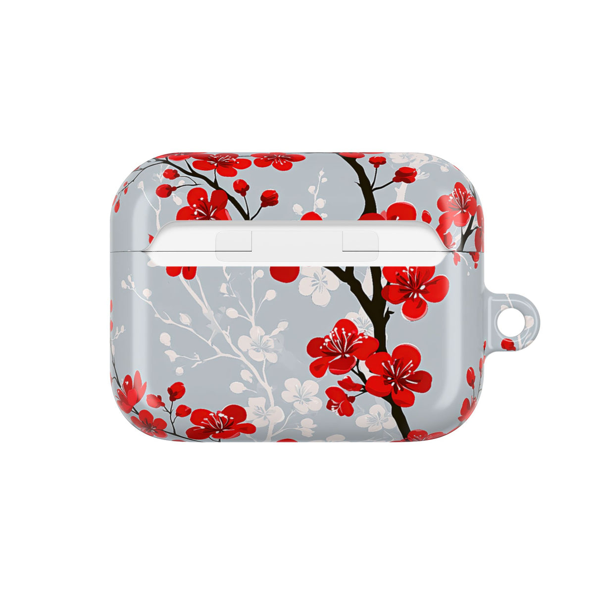 Scarlet Plum Blossom · Hard Case for AirPods & AirPods Pro · Red