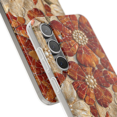 Carnelian Pearl Bloom · Lite Phone Case for Samsung · Orange