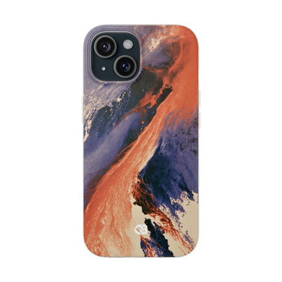 Solar Aura Drift · Lite Phone Case for iPhone ·  Orange