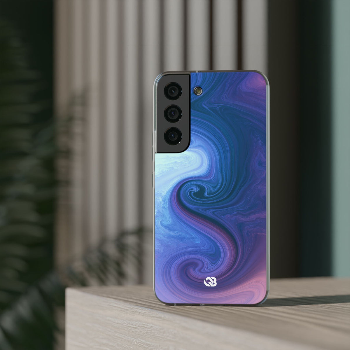 Azure Fluid Swirl · Lite Phone Case for Samsung · Blue