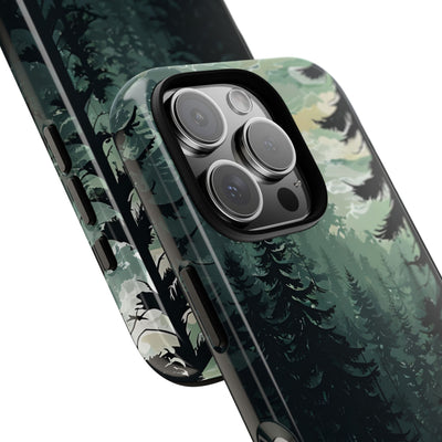 Misty Pine Shadow · Tough Phone Case for iPhone