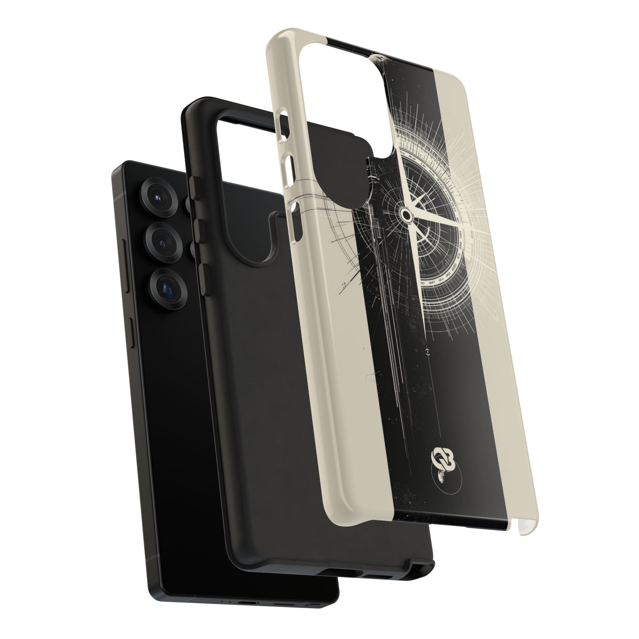 Beige Tough Phone Case for Samsung - Zenith Vector Spire