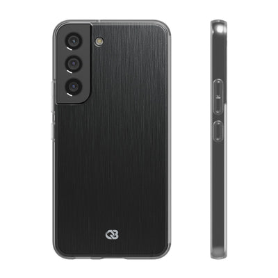 Obsidian Brushed Steel · Lite Phone Case for Samsung · Black