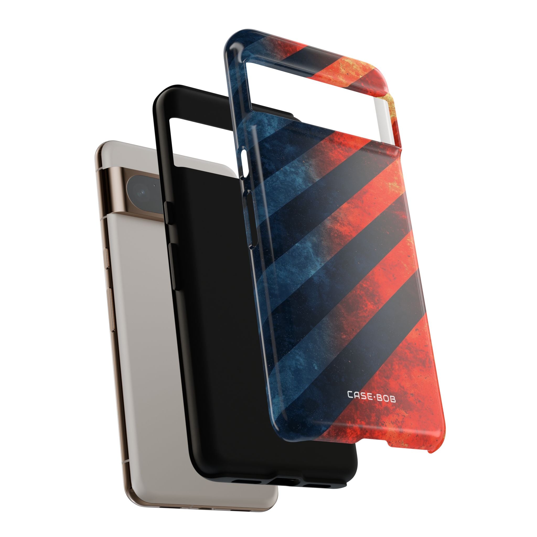 Diagonale Streifen Blaze Google Pixel 8 Pro Case - Tough