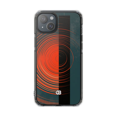 Teal Impact MagSafe Phone Case for iPhone - Burnt Slate Radial