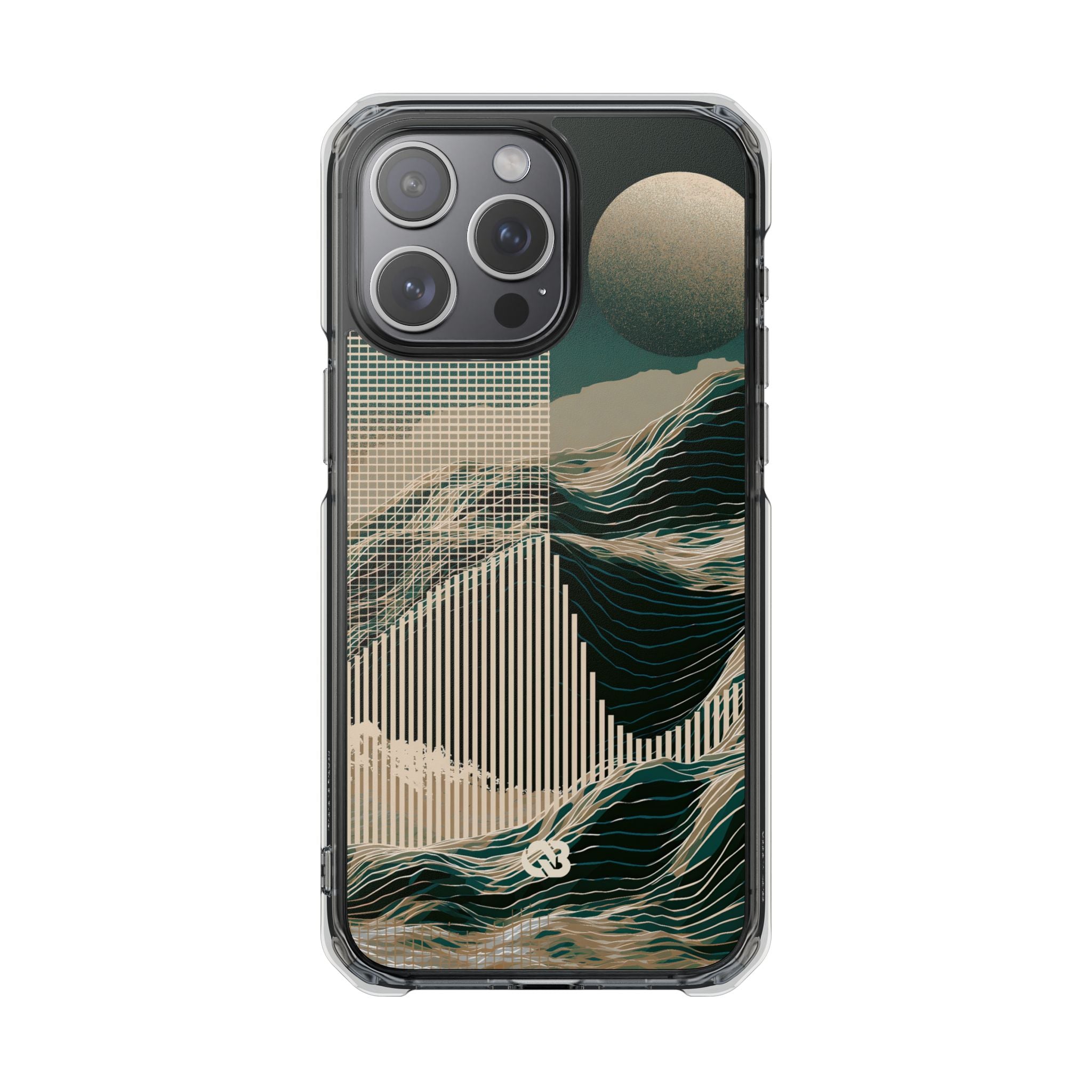 Green Impact MagSafe Phone Case for iPhone - Lunar Moss Topography