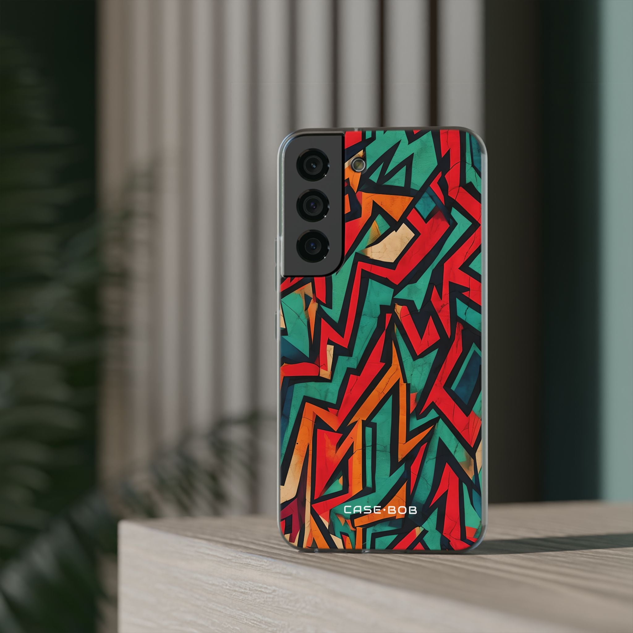 Karmesinroter Zickzack Samsung S22 - Soft