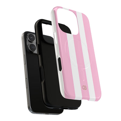 Soft Pink Stripe · Tough+ Magsafe